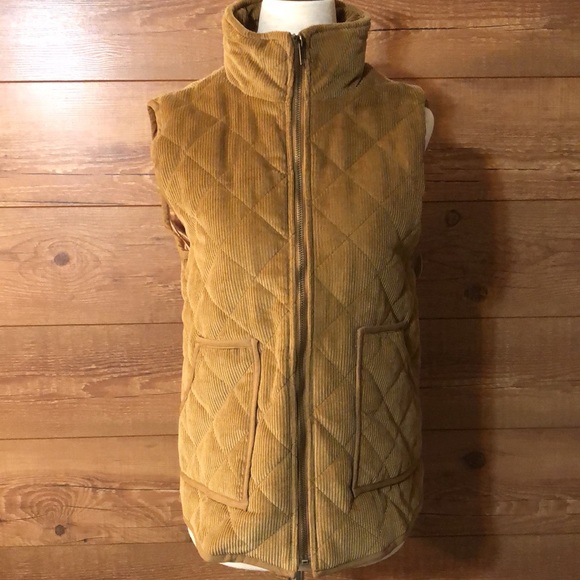NWT Wishlist sz S Caramel color Corduroy Vest - Picture 1 of 12